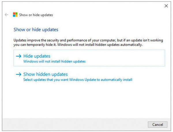 Пользователи Windows 10 получат возможность блокировать или скрывать нежелательные обновления