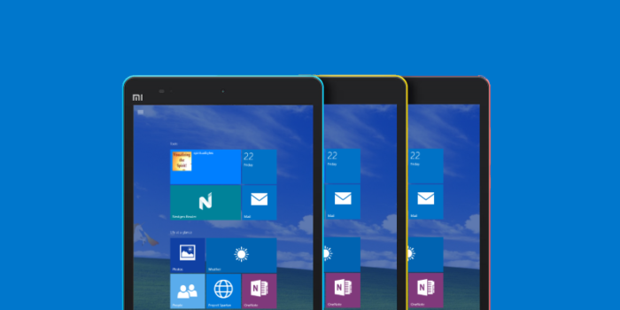 По слухам Xiaomi представит планшет на Windows 10