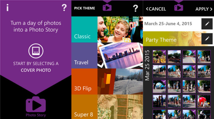 Photo Story  - создайте видеоисторию из фотографий на Lumia
