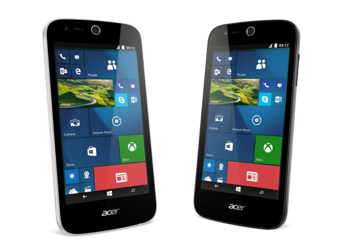 Два новых бюджетных смартфона на Windows 10 от Acer