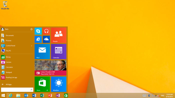 Microsoft добавила меню "Пуск" в Windows RT
