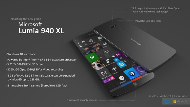 Флагманский Lumia 940 уже рассекречен
