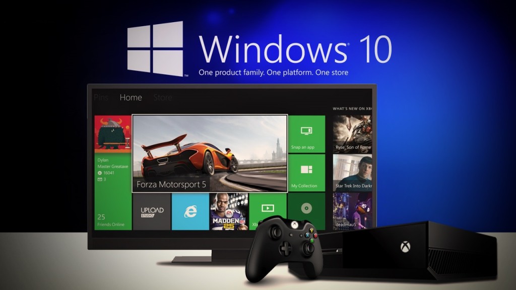 Windows 10 и Xbox One станут едиными игровыми платформами